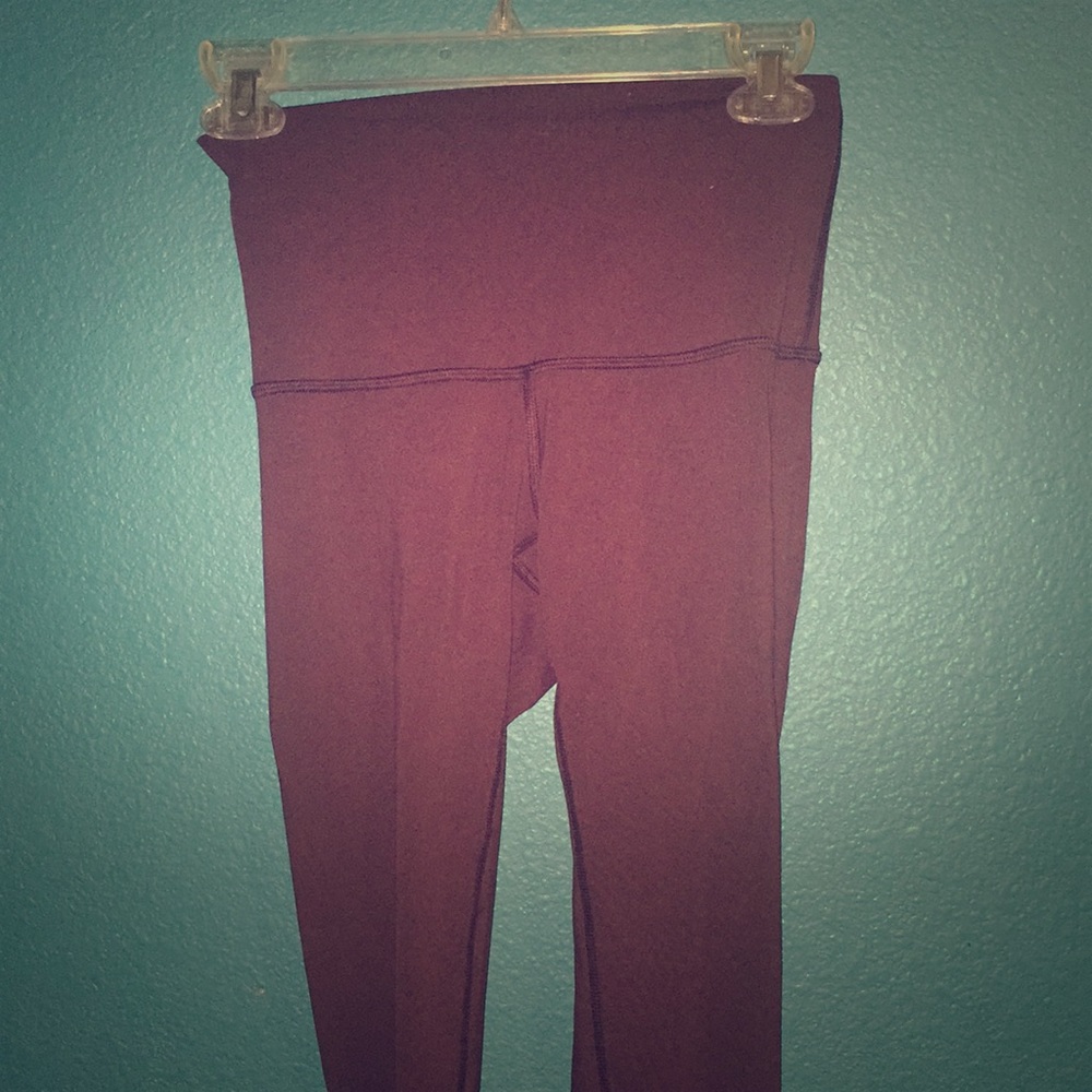 Lululemon Maroon Leggings